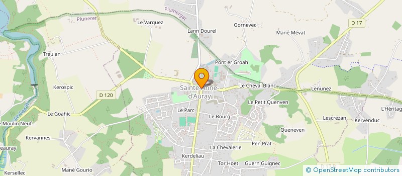 localisation de l'entreprise NYMPHEA à SAINTE-ANNE-D'AURAY