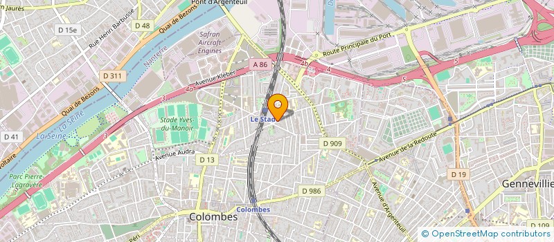 localisation de l'entreprise NYMPHEA à COLOMBES