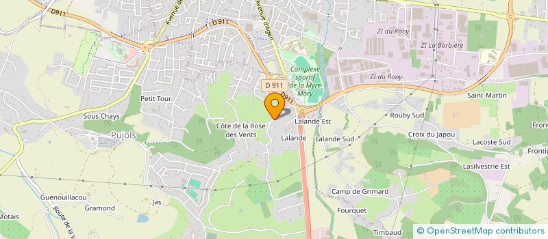 localisation de l'entreprise NYMPHEA BEAUTE à PUJOLS