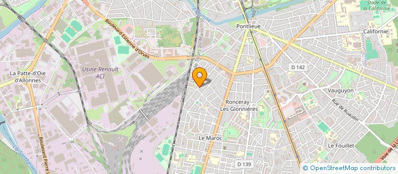 localisation de l'entreprise NYMPHEAS  LE MANS