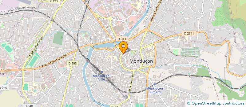 localisation de l'entreprise NYMPHEAS à MONTLUCON
