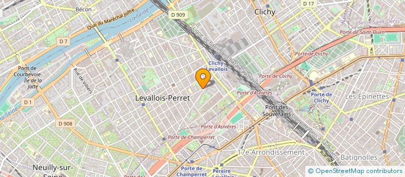 localisation de l'entreprise NYMPHEE à LEVALLOIS-PERRET