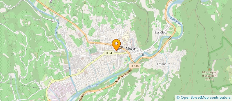 localisation de l'entreprise NYONS PIZZAS à NYONS