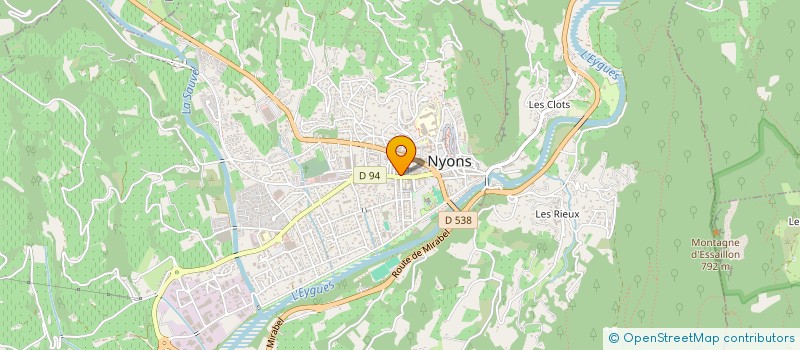 localisation de l'entreprise NYONS SANIT ELECTR CHAUFFAGE à NYONS