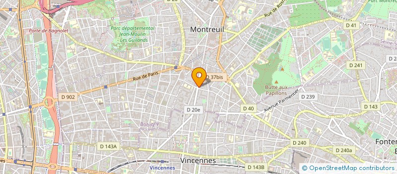 localisation de l'entreprise NYPI FLEURS  MONTREUIL
