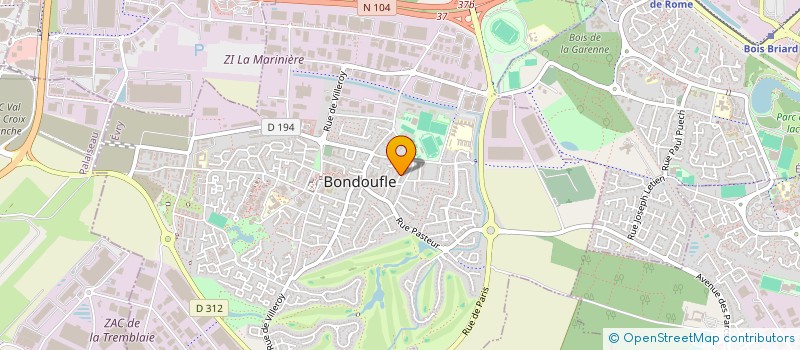 localisation de l'entreprise NYR INVEST à BONDOUFLE