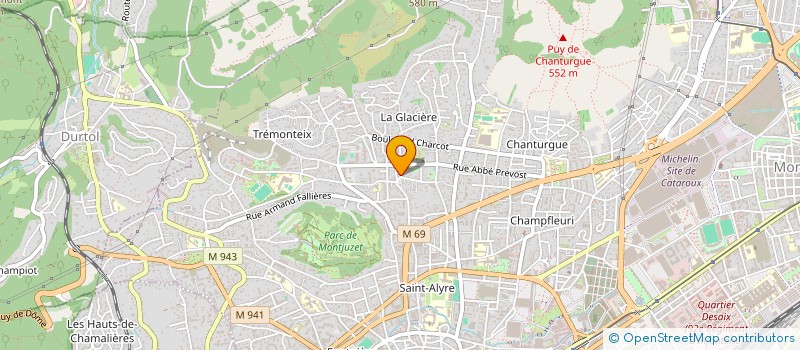 localisation de l'entreprise NYRO  CLERMONT-FERRAND