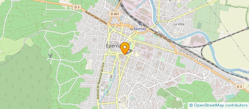 localisation de l'entreprise NYS ESCHERICH DERUELLE à EPERNAY