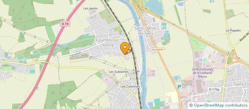 localisation de l'entreprise NYS INVEST  COURTOIS-SUR-YONNE