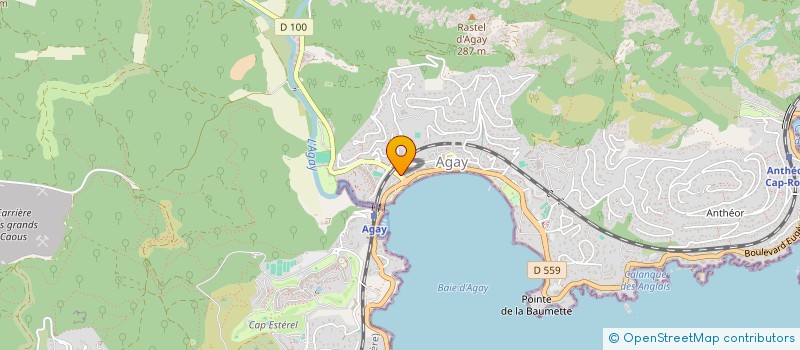 localisation de l'entreprise NYSTART  SAINT-RAPHAEL