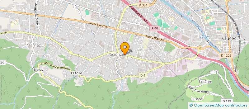 localisation de l'entreprise NYV à SCIONZIER