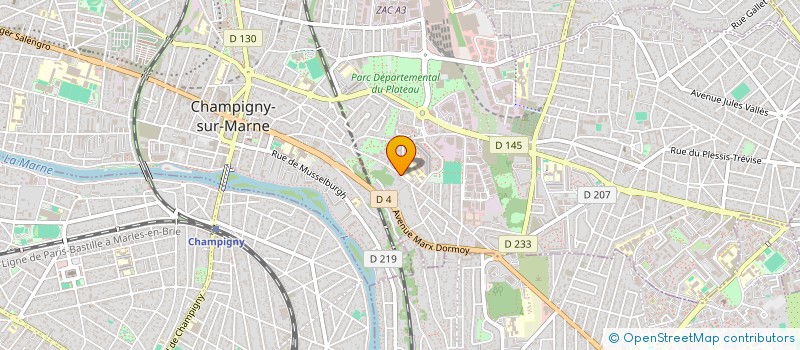 localisation de l'entreprise NYVAN à CHAMPIGNY-SUR-MARNE