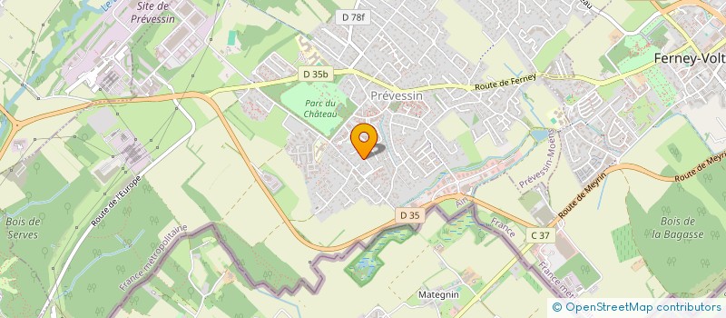 localisation de l'entreprise NYX à PREVESSIN-MOENS