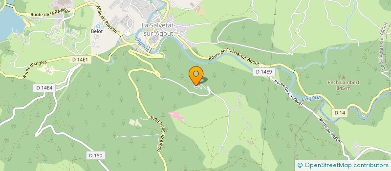 localisation de l'entreprise NYX SARL  LA SALVETAT-SUR-AGOUT