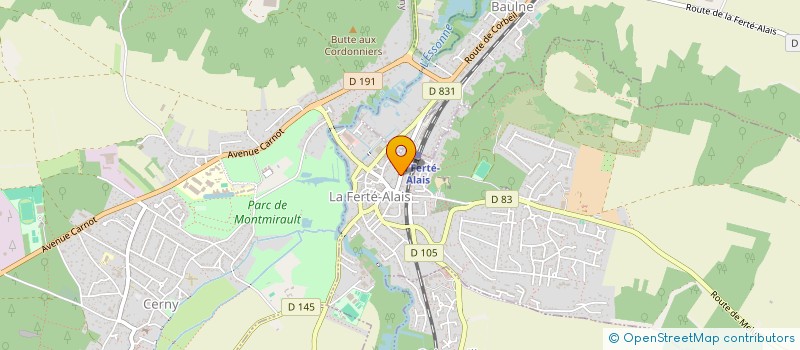 localisation de l'entreprise NYXAIR S.A.S. à LA FERTE-ALAIS