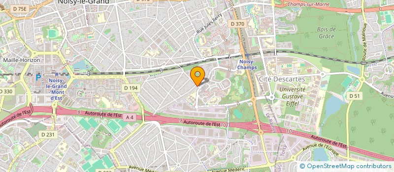 localisation de l'entreprise NZ AUTO  NOISY-LE-GRAND