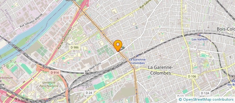 localisation de l'entreprise NZ INVEST à COLOMBES