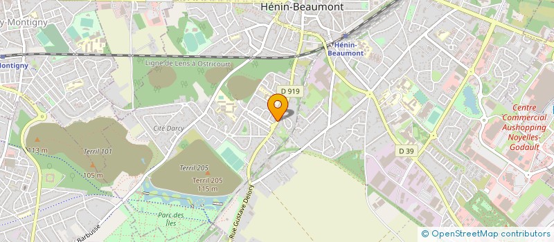 localisation de l'entreprise NZA ET NAELLE AUTOMOBILE à HENIN-BEAUMONT