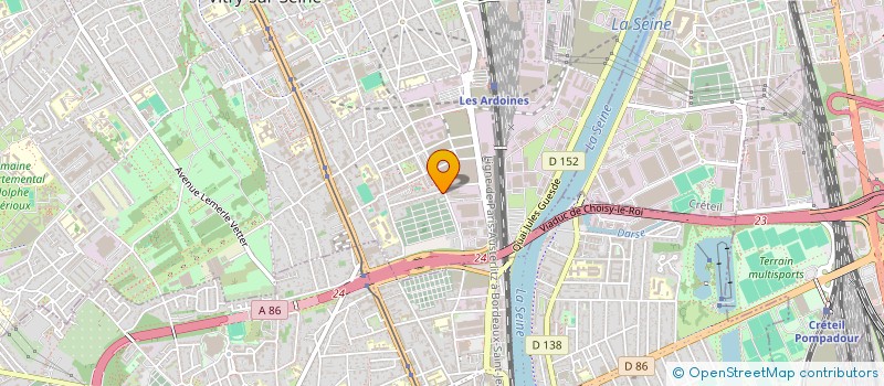 localisation de l'entreprise NZEB.BAT à VITRY-SUR-SEINE