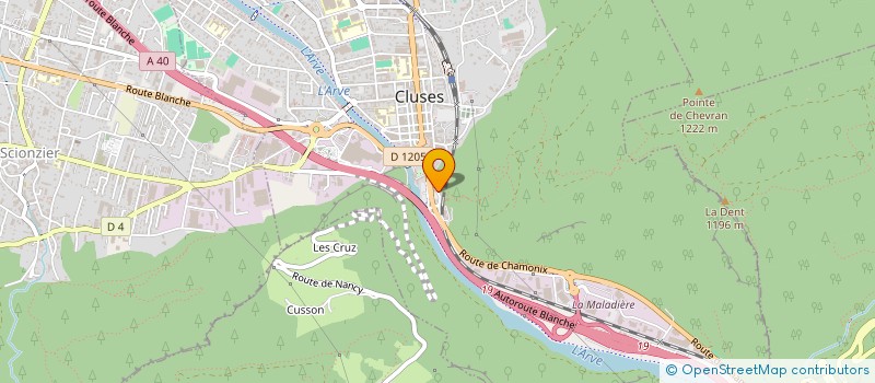 localisation de l'entreprise NZIMMO  CLUSES