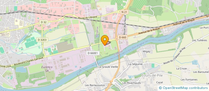 localisation de l'entreprise NZL à BERGERAC