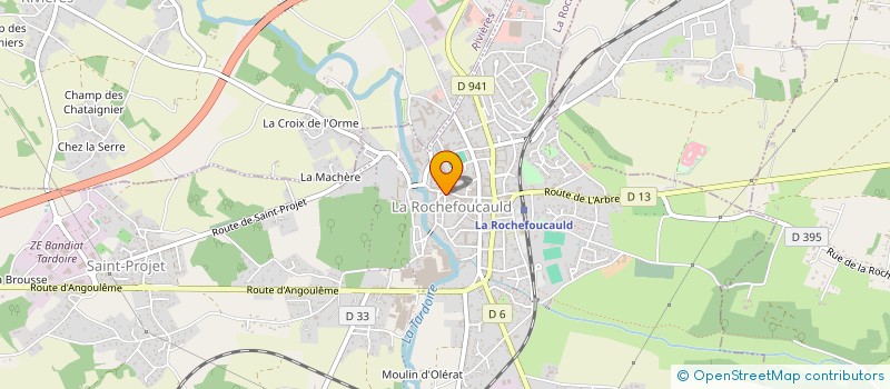 localisation de l'entreprise O 10 VINS COCHONS à LA ROCHEFOUCAULD-EN-ANGOUMOIS