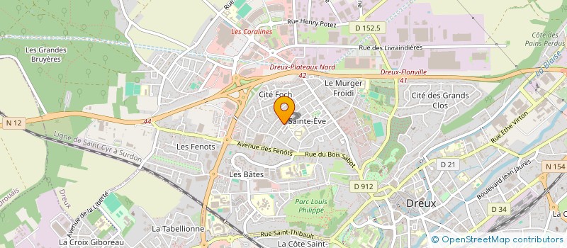 localisation de l'entreprise O 1000 COULEURS à DREUX