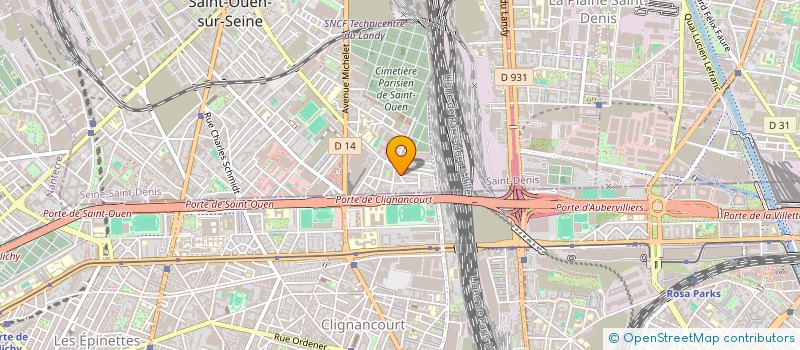 localisation de l'entreprise O'13 à SAINT-OUEN-SUR-SEINE