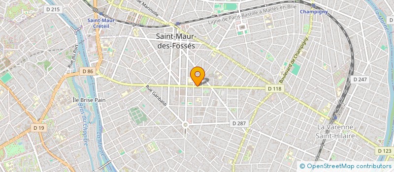 localisation de l'entreprise O 2.6.9 SALON DE THE LOUNGE à SAINT-MAUR-DES-FOSSES