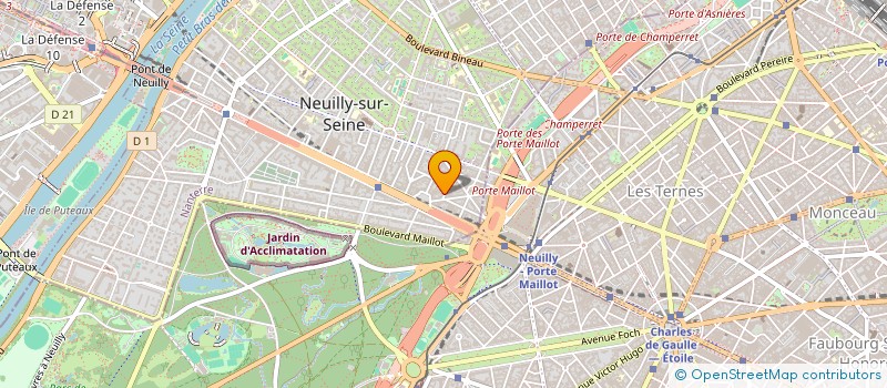 localisation de l'entreprise O 2 DRIVE à NEUILLY-SUR-SEINE