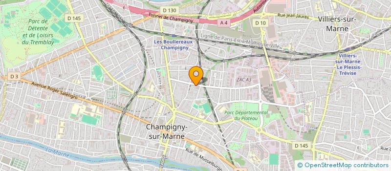 localisation de l'entreprise O'36 BIS à CHAMPIGNY-SUR-MARNE