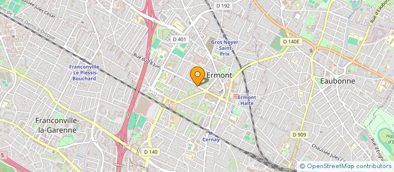 localisation de l'entreprise O'4  ERMONT