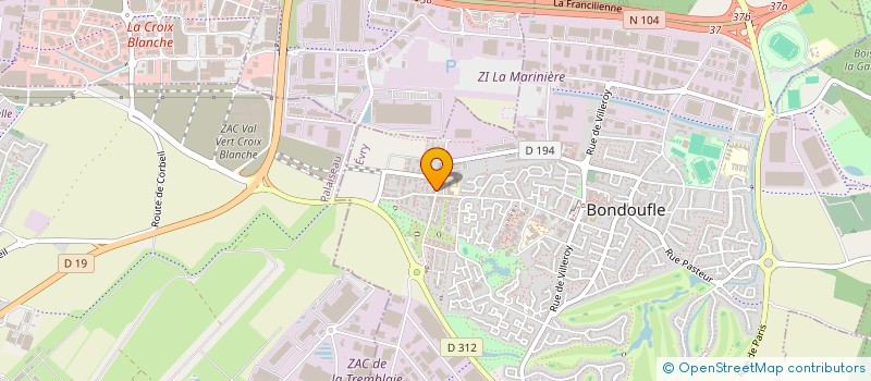 localisation de l'entreprise O 4 COINS DU MONDE à BONDOUFLE