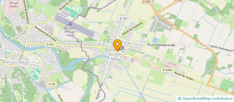 localisation de l'entreprise O 4 SAISONS  BARCELONNE-DU-GERS