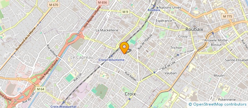 localisation de l'entreprise O'42 à CROIX