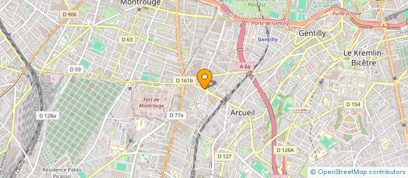 localisation de l'entreprise O 56 SARL à ARCUEIL