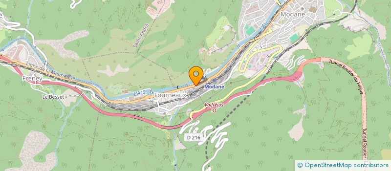 localisation de l'entreprise O'73  MODANE