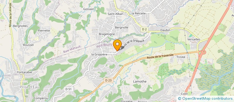 localisation de l'entreprise O  PETIT-BOURG