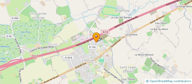 localisation de l'entreprise O.A.E.C.F. - CARE LUX  DOZULE