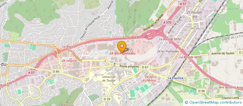 localisation de l'entreprise O.A. INVESTISSEMENTS à LA GARDE