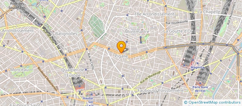 localisation de l'entreprise O.A.M à PARIS