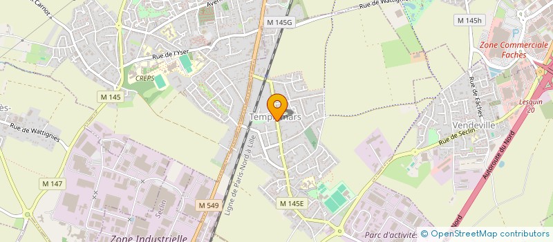 localisation de l'entreprise O.A.N.P.  TEMPLEMARS