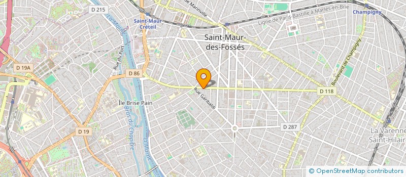 localisation de l'entreprise O'AZIZ à SAINT-MAUR-DES-FOSSES