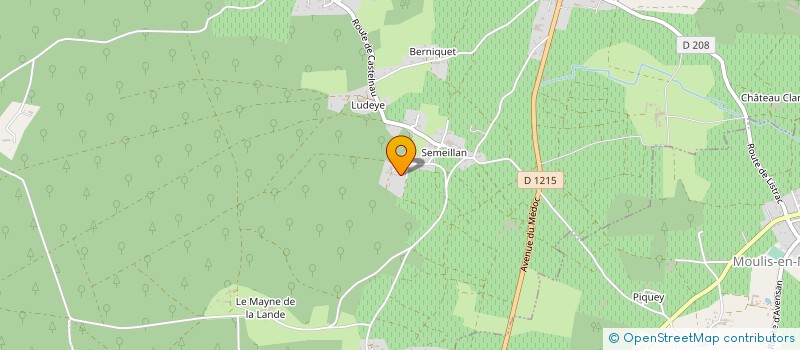 localisation de l'entreprise O B 1  LISTRAC-MEDOC