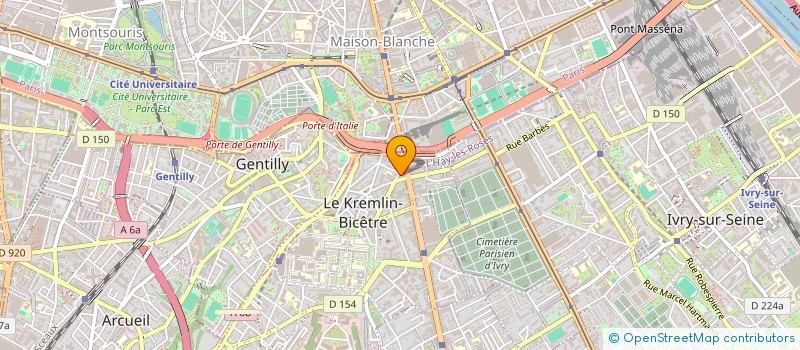 localisation de l'entreprise O.B. 102 PHONE  LE KREMLIN-BICETRE