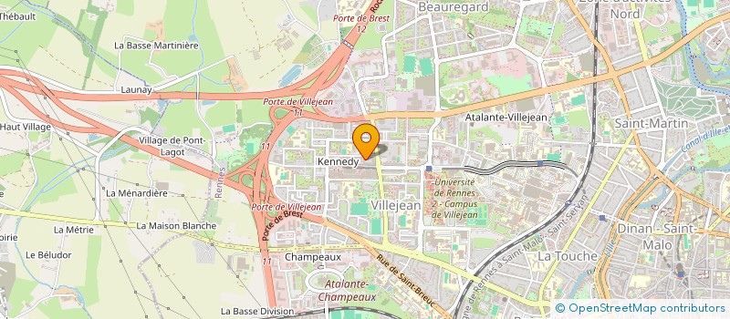 localisation de l'entreprise O.B  RENNES