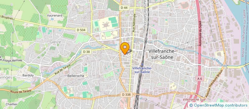 localisation de l'entreprise O.B.A. IMMO à VILLEFRANCHE-SUR-SAONE