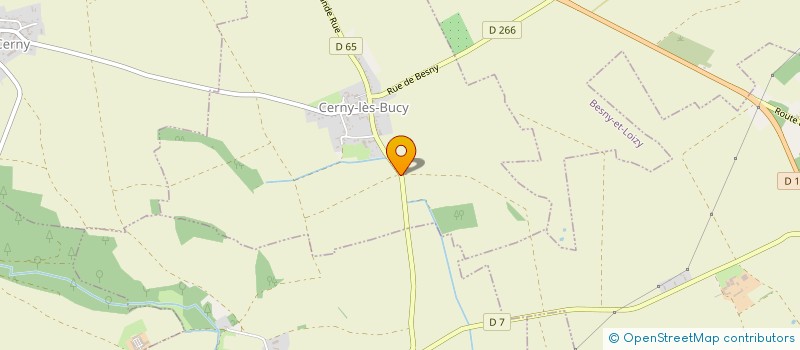 localisation de l'entreprise O & B AUTOMOBILES  CERNY-LES-BUCY