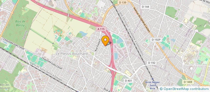 localisation de l'entreprise O.B.E SERVICES  LE PLESSIS-BOUCHARD