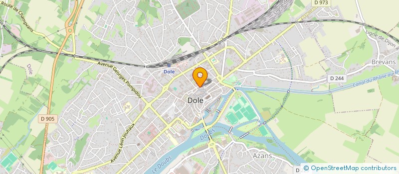 localisation de l'entreprise O B ELLES FORMES à DOLE